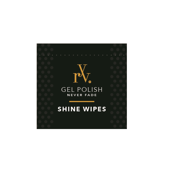 RYV Prep & Shine Wipes | Isopropyl Alcohol Nail Wipes | Use To Cleanse, Prep & Finish (Remove Sticky Residue) Your Gel Manicure | Pack Contains Enough Wipes For 30 Manicures | Salon Tested & Approved